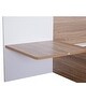preview thumbnail 25 of 25, Nordic Simple Queen Size Platform Bed Frame with Headboard, Drawers, Shelves, USB Ports and Sockets for Kids Teens Adults