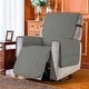 preview thumbnail 40 of 55, Subrtex Reversible Recliner Sofa Slipcover With Pockets L - Light Grey