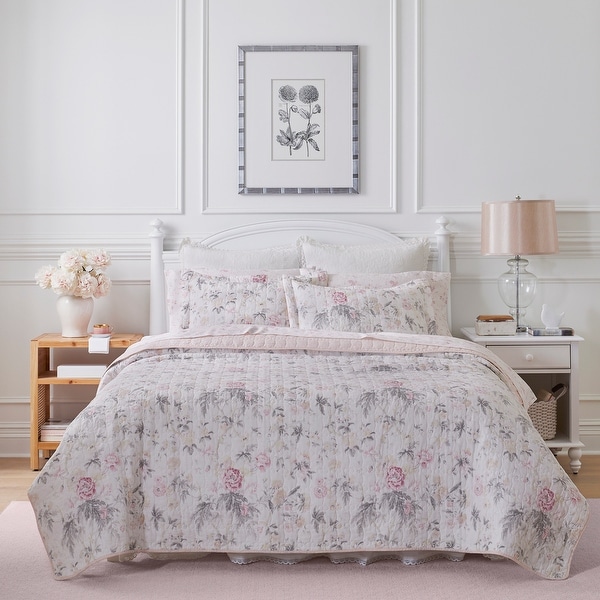 LAURA ASHLEY ピンク タオルケット ローラ アシュレイ LAURA ASHLEY ジョゼッテ柄 タオルケット
