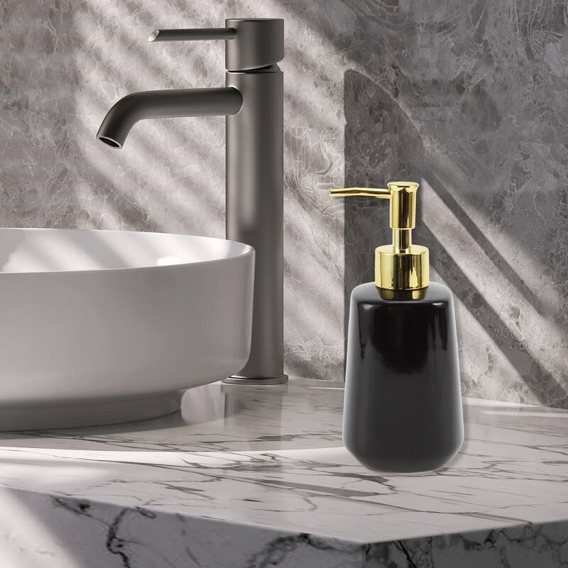 Cone Shape Simple Soap Pump Dispenser for Bathroom Hotel 300ml 1 Pcs