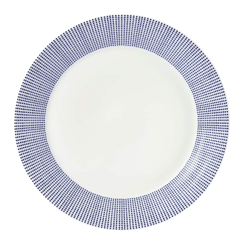 Royal Doulton 1815 Pacific Dinnerware Set Blue Dots, 16 Piece Set