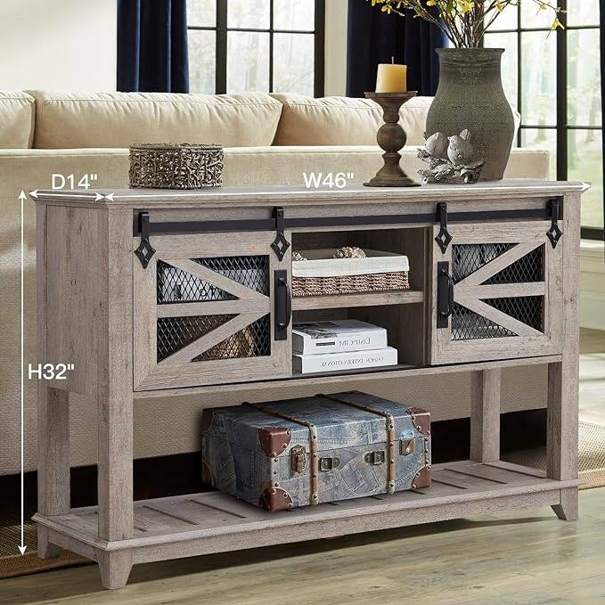 Farmhouse Entryway Table, Console Sofa Table, for Entry Way, Hallway