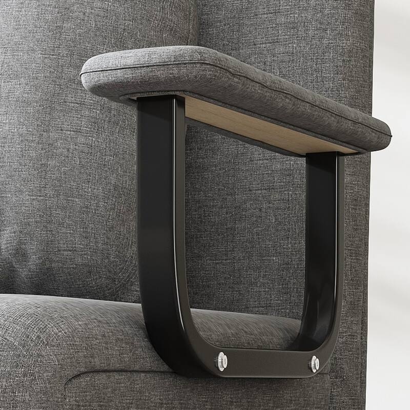 Folding Sofa Bed 3-in-1 Convertible Chair, Lounge Chair with 5-Position Adjustable Backrest, Sleeper Bed with Pillow - Grey