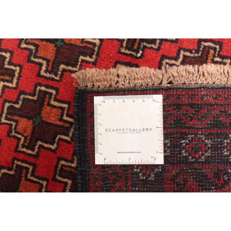 ECARPETGALLERY Hand-knotted Teimani Red Wool Rug - 2'6 x 4'0