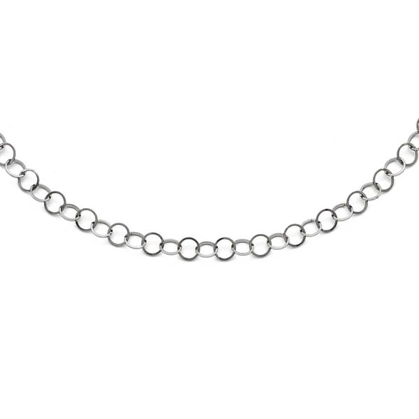 Chisel Stainless Steel Polished Fancy Link Chain - 36 in