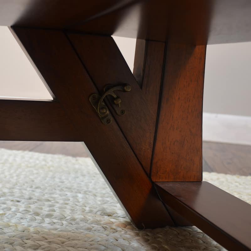 Copper Grove Stevensville Folding Wood Library Ladder Chair