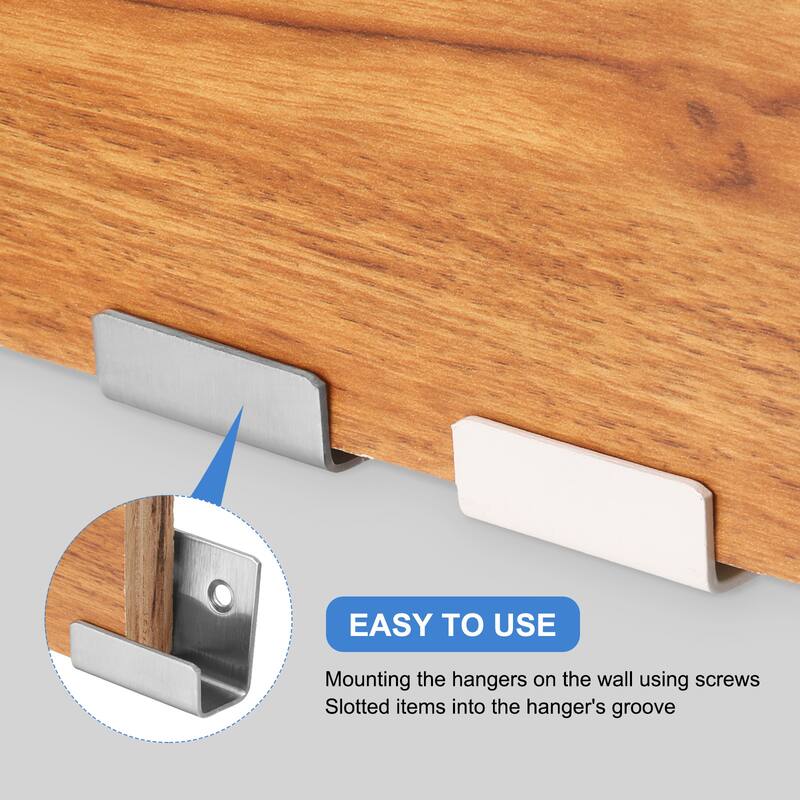 10 Pcs Stainless Steel Tile Hanger, Adjustable Bracket
