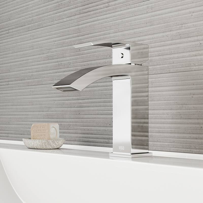 VIGO Satro 7" H Single Handle Single Hole Bathroom Faucet