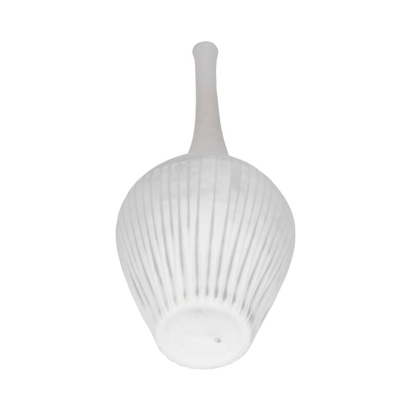 Frosted Flower Glass Vase - Elegant Sculptural Vase for Home Decor