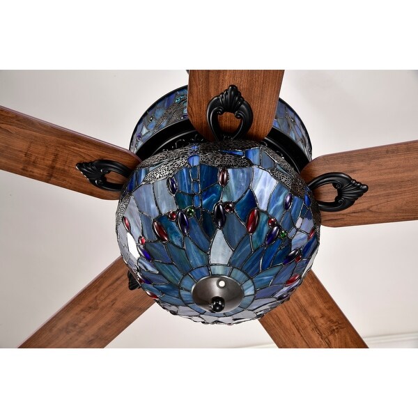 Warehouse of Tiffany Barkol Lighted Ceiling Fan, 52