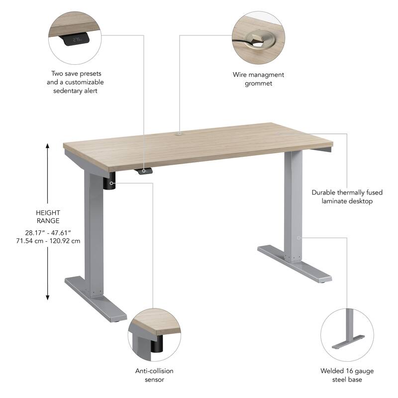 Bush Business Furniture Move 40 Series 48x24 Adjustable Standing Desk