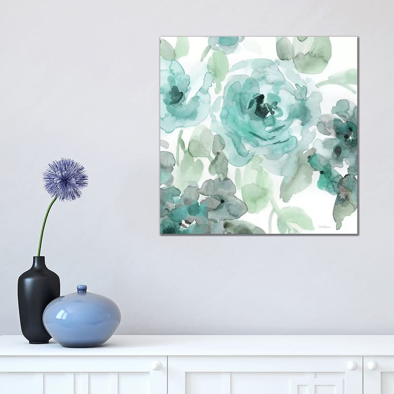 iCanvas "Belle's Teal II" by Carol Robinson Canvas Print - 18x18x1.5