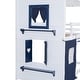 preview thumbnail 8 of 32, Playhouse Design Impression & Beautiful Twin Size Bunk Wood House Bed with Elegant Windows, Sills and Tent
