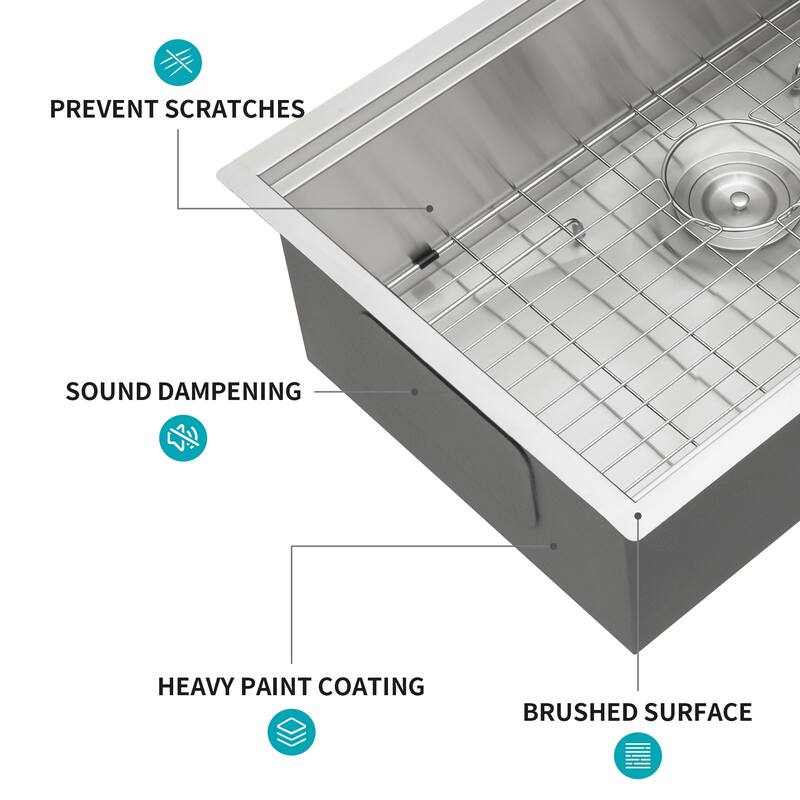 Stainless Steel Undermount Single Bowl Kitchen Sink