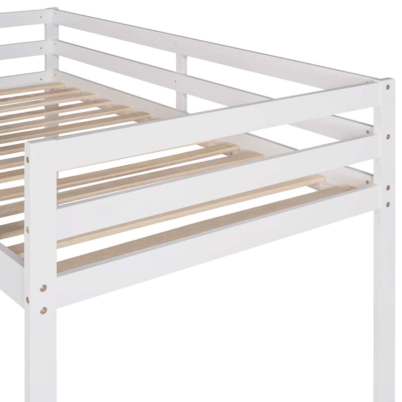 Modern Solid Wood Twin Bed Frame 79.5