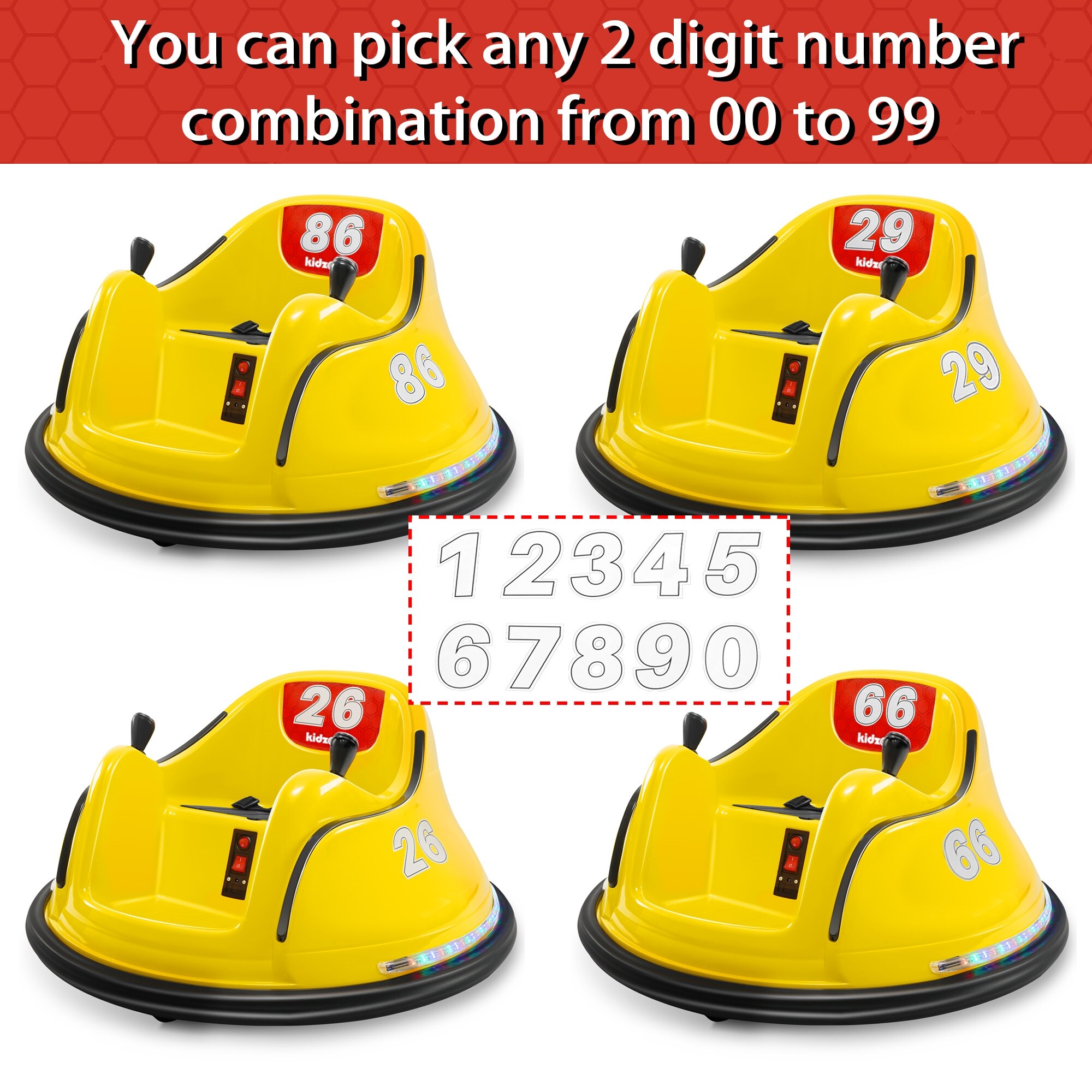 kidzone remote control bumper car