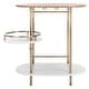 preview thumbnail 7 of 55, SAFAVIEH Iva 17.7-Inch Swivel 3-Tier Metal Bar Cart - 29.53" W x 17.72" L x 32.76" H