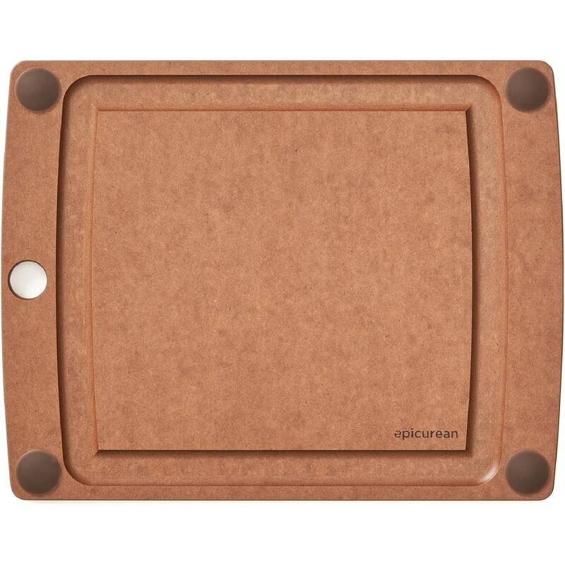 Epicurean All-in-One 11.5" × 9" Cutting Board in Nutmeg