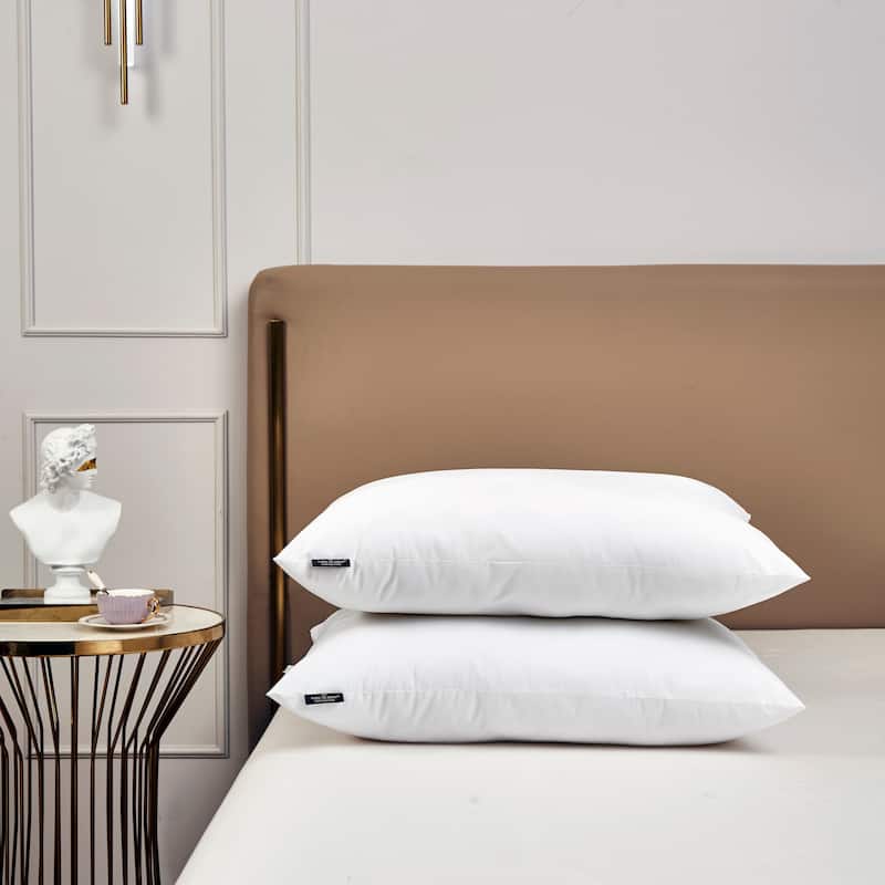 Farm To Home Organic Blended Cotton Down Alternative Pillow - 2 Pack - White