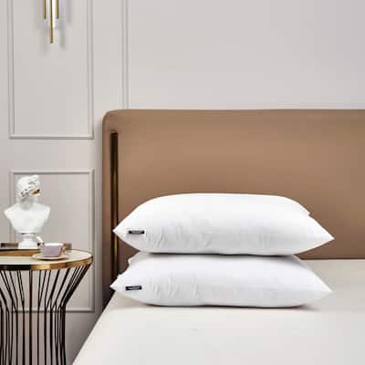 Farm To Home Organic Blended Cotton Down Alternative Pillow - 2 Pack - White