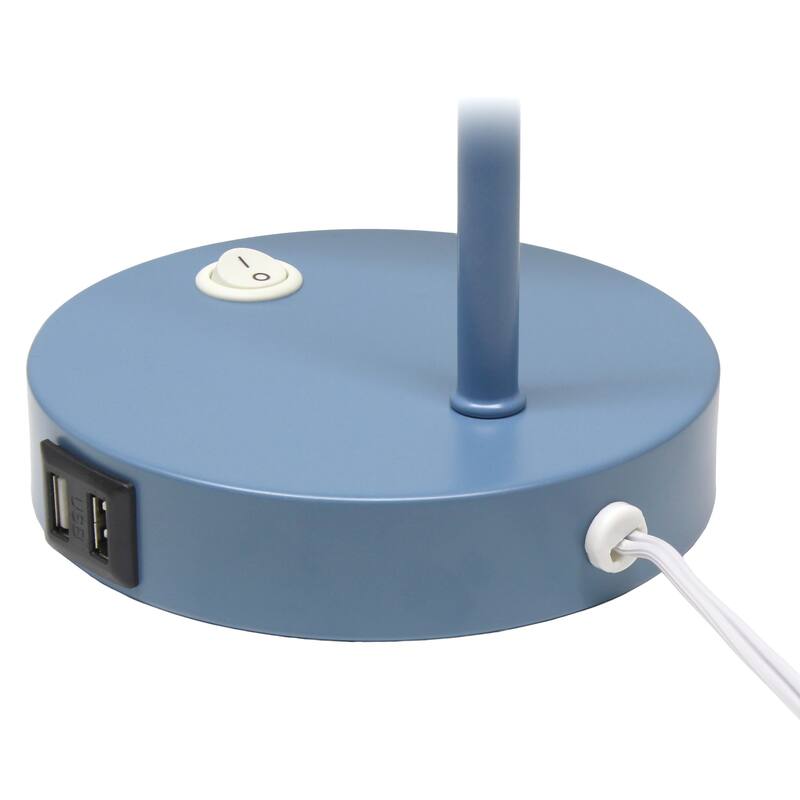 Looped Desk Lamp with Adjustable Shade - 16" - Blue