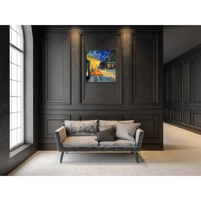 Van Gogh 'Café Terrace At Night' Gallery Wrapped Framed Canvas Print | Captivating Wall Art | Museum-Quality Reproduction