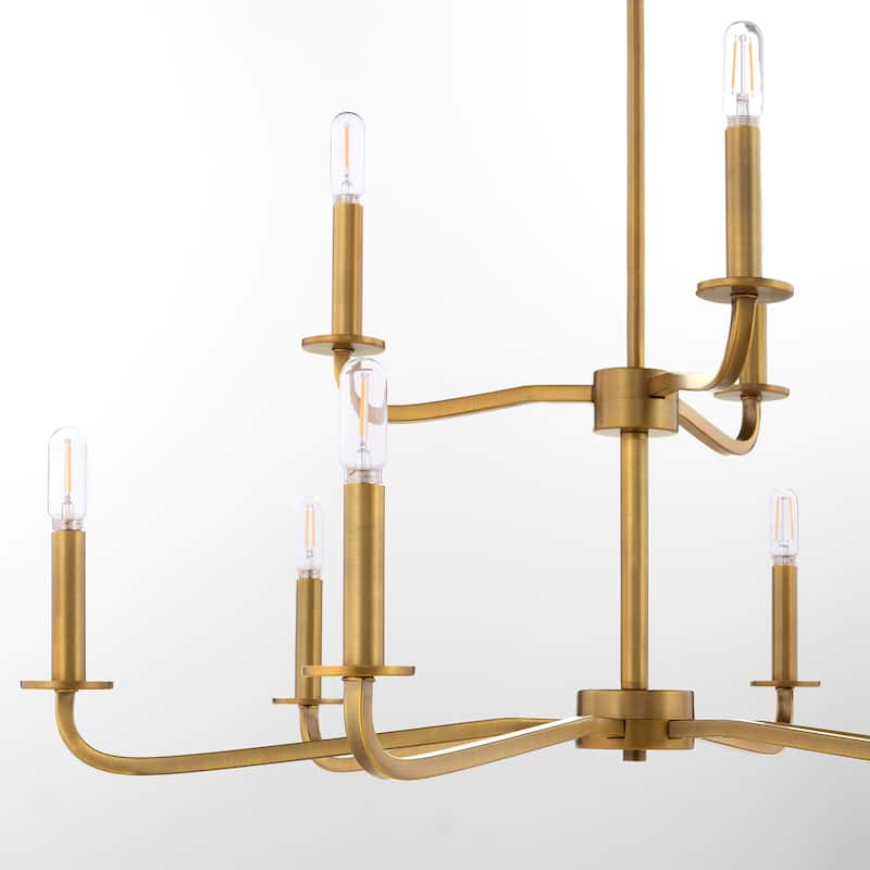 Quorum International 6307-9 Rutherford 9 Light 29" Wide Taper Candle