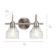 preview thumbnail 4 of 2, Kichler Lighting Avery 2-light Brushed Nickel Bath Vanity Fixture