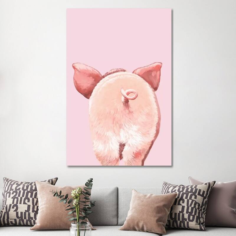 iCanvas "Pig Butt" by Big Nose Work Canvas Print