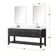 preview thumbnail 18 of 40, Lexora Norwalk Bath Vanity, Carrara Marble Top, Faucet Set, and Mirror