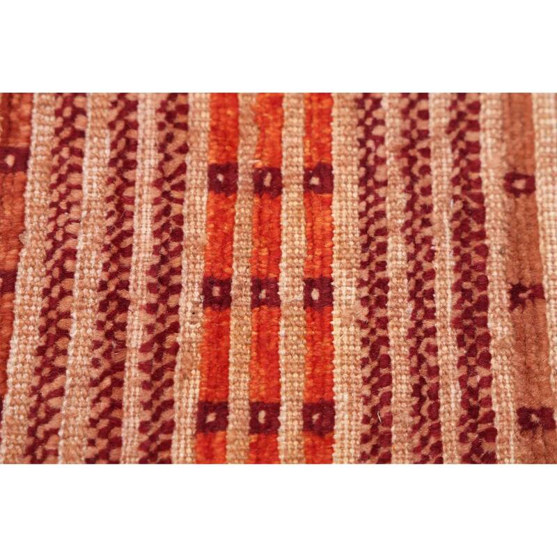 ECARPETGALLERY Hand-knotted Peshawar Ziegler Burnt Orange Wool Rug - 4'11 x 7'10