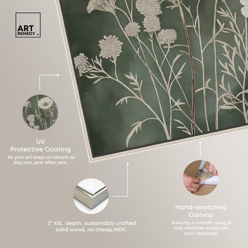 Airy Green Garden Canvas by Art Remedy
