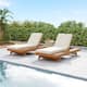 Option Triple Fold Cream Cushions - 2pc