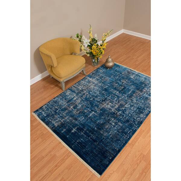 Westfield Home Moravia Nile Distressed Midnight Blue Area Rug Overstock 19445316