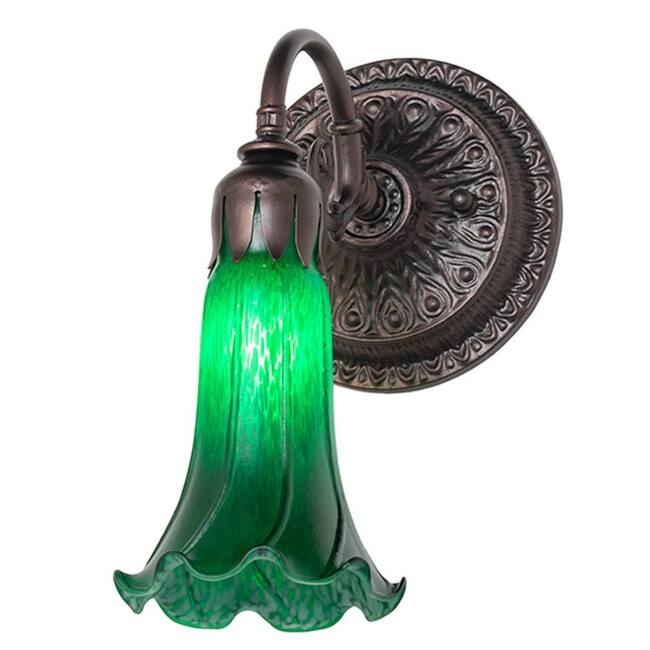 Meyda Tiffany 261100 10" Tall Wall Sconce - Mahogany Bronze