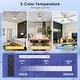 preview thumbnail 5 of 9, Kviflon 46" Low Profile Ceiling Fan with Light and Remote 3 Color Temperature Dimmiable LED,Powerful Airflow,DC Motor