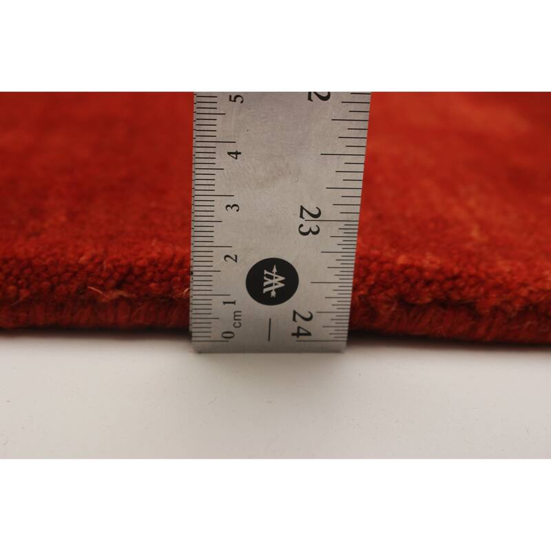 Kashkuli Gabbeh Red Rug 3'10" x 5'10" - 3'10 x 5'10