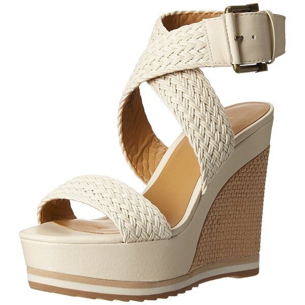 Nine West Womens Waldrid Open Toe Ankle Strap Platform Pumps