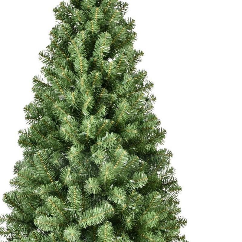 HomeRoots 7' White Pre Lit Full Fir Christmas Tree - 48.00 in. x 84.00 in. x 48.00 in.