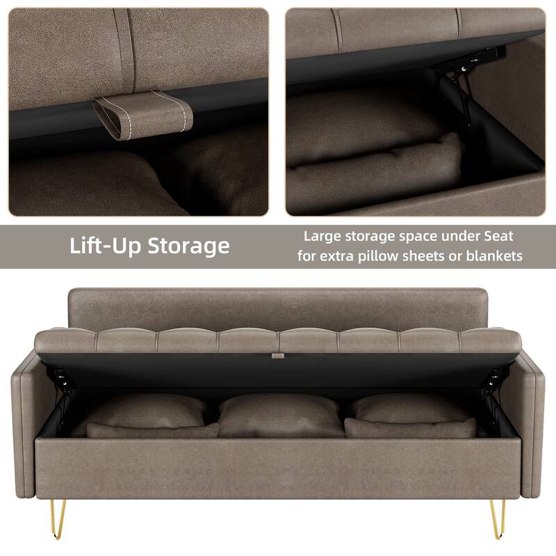 Modern Sofa - Linen Upholstery