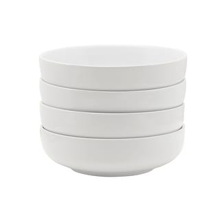 Everyday White Set of 4 Small Pasta Bowls, 40 Oz - N/A