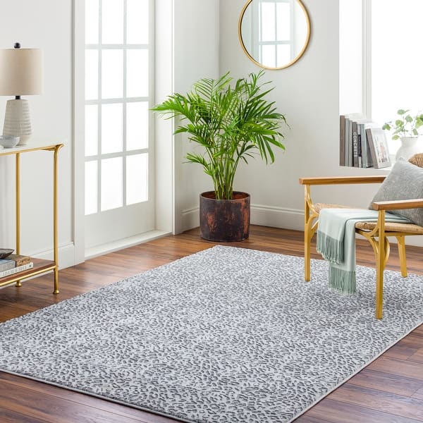 slide 2 of 25, Brina Glam Animal Print Area Rug Medium Grey - 9' x 12' 4" - Rectangle