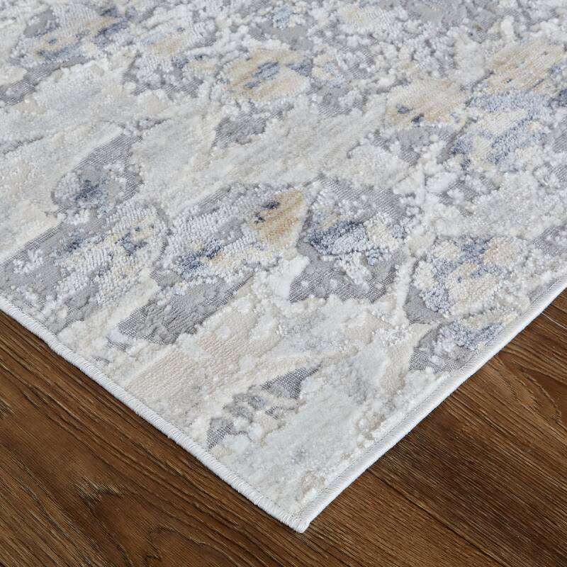 Corben Modern Animal Blue/Gray Area Rug