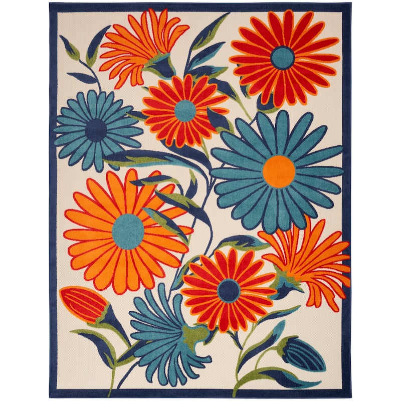Nourison Aloha Indoor/Outdoor Floral Area Rug - 10' x 14' - Multicolor