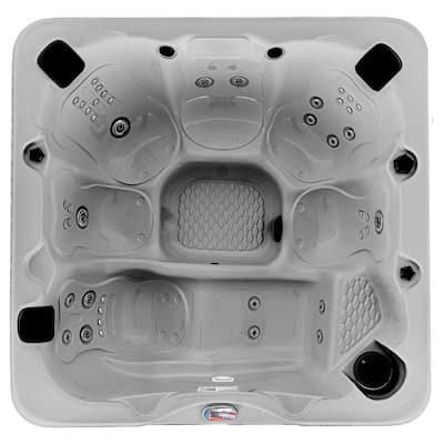6-Person 45-Jet Premium Acrylic Lounger Spa Standard Hot Tub with Ozonator and Sound System