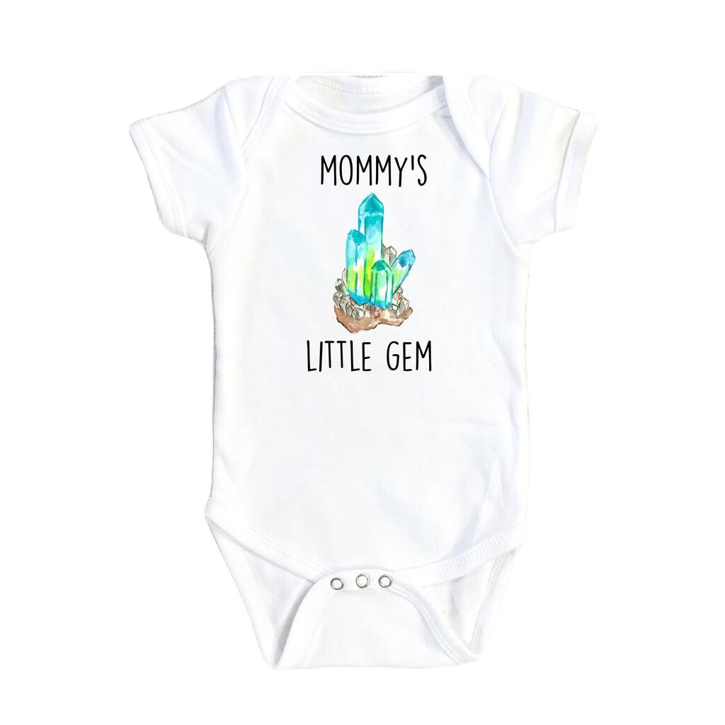 Quartz Blue Gem - Baby Boy Girl Clothes Infant Bodysuit Funny Cute Newborn