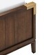 preview thumbnail 7 of 15, Khourush Low Profile Campaign Platform Bed by iNSPIRE Q Modern