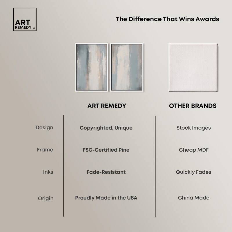 Neutral Ground Canvas Set of 2 by Art Remedy