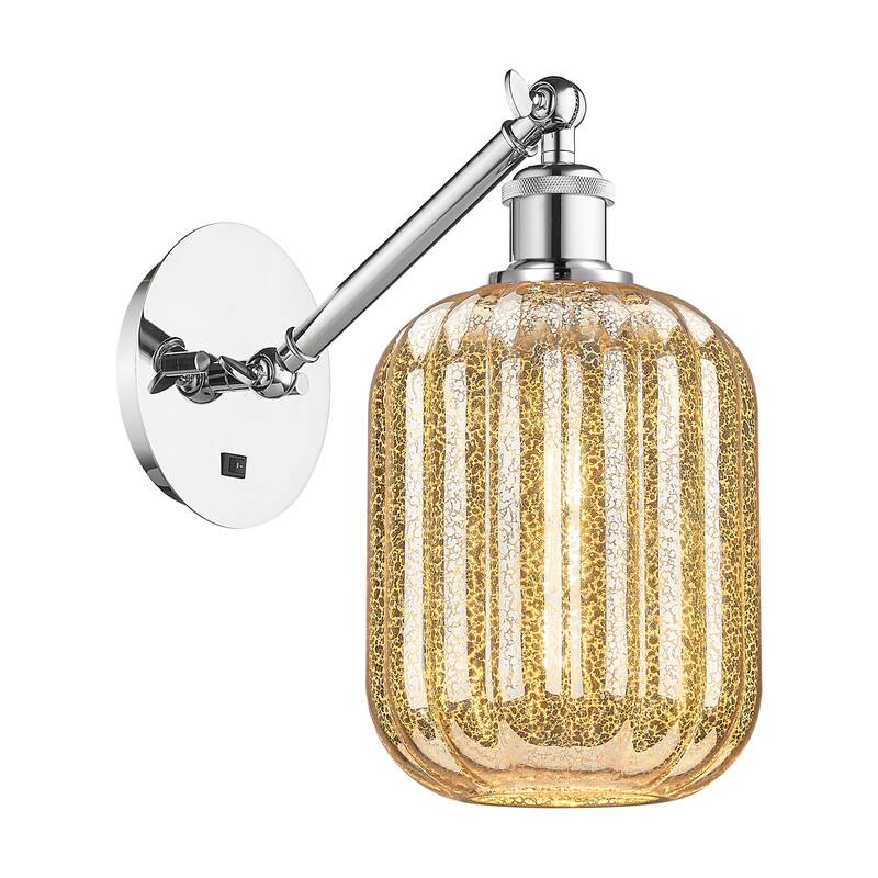 Innovations Lighting 317-1W-12-7 Preston Sconce Preston 12" Tall Wall - Polished Chrome / Mercury