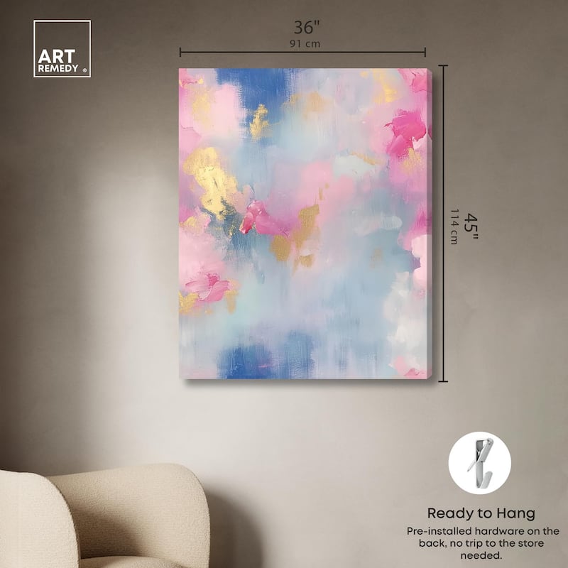 Whispering Rose Canvas by Art Remedy, Gallery Wrapped